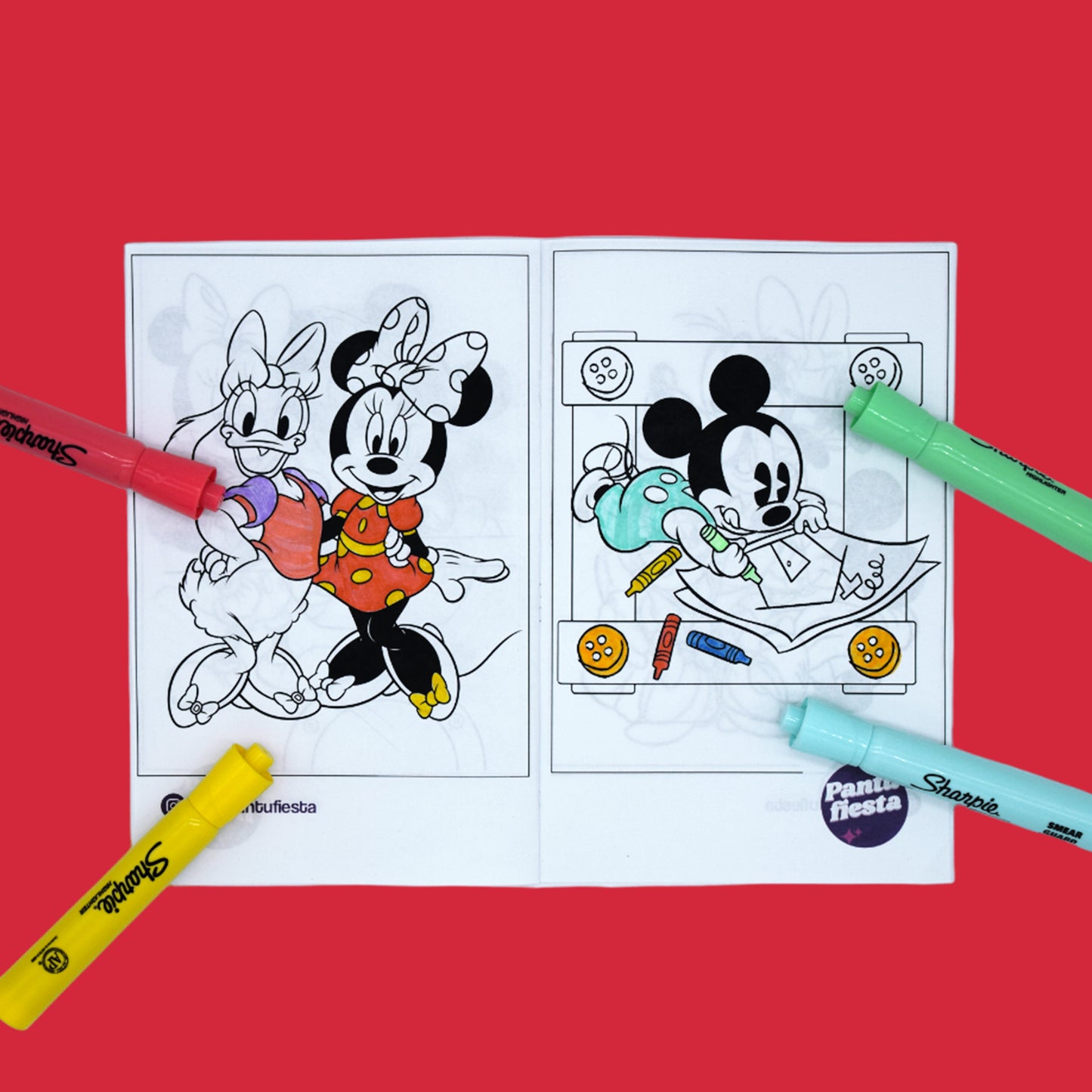 Libro para colorear Minnie & Mickey