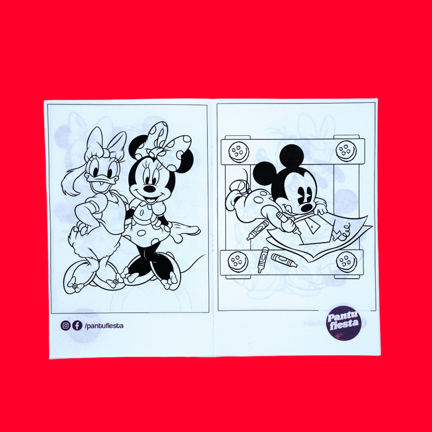 Libro para colorear Minnie & Mickey