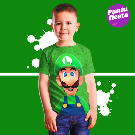 Playera Mario Bros - Luigi