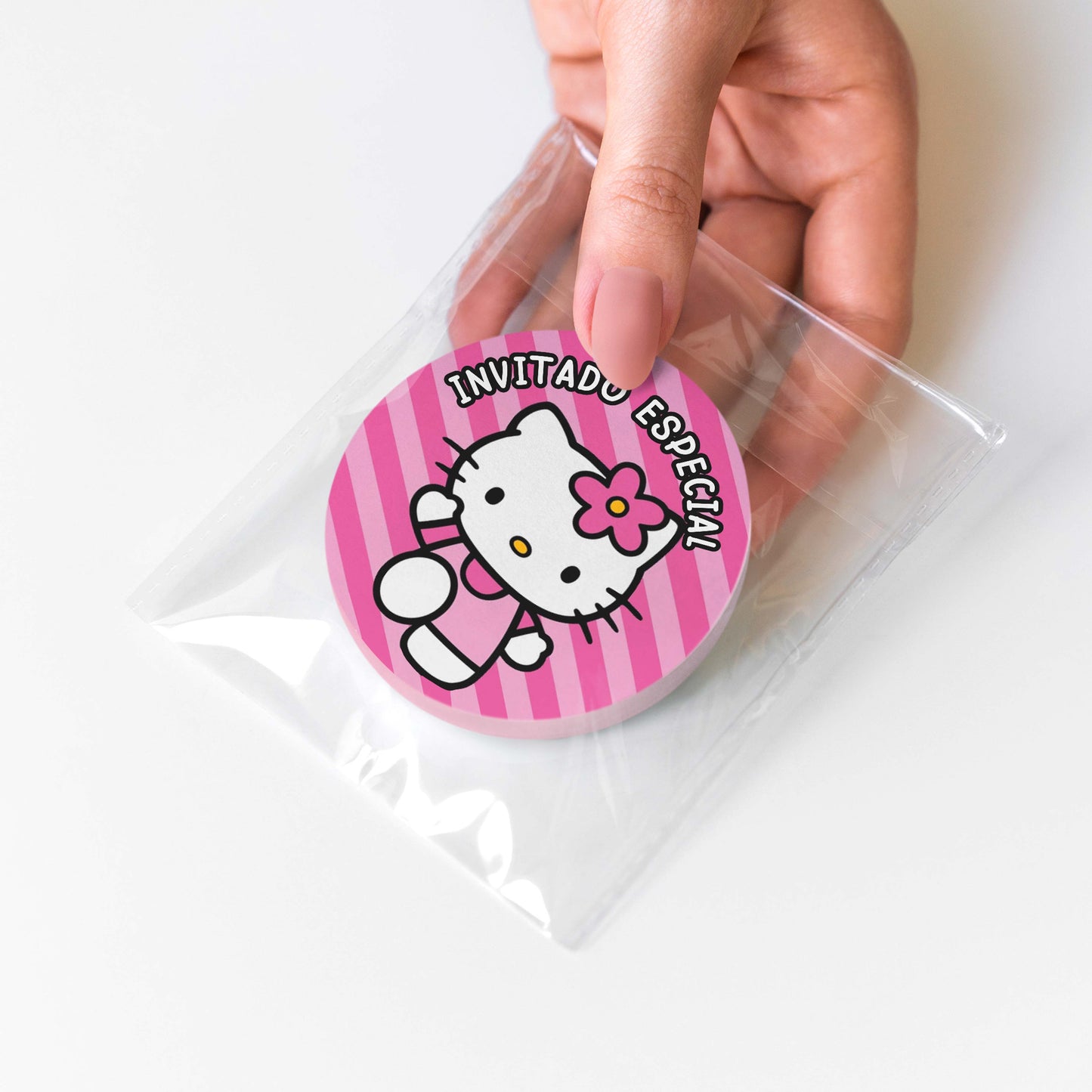 120 Stickers Etiquetas Hello Kitty Papel 7cm