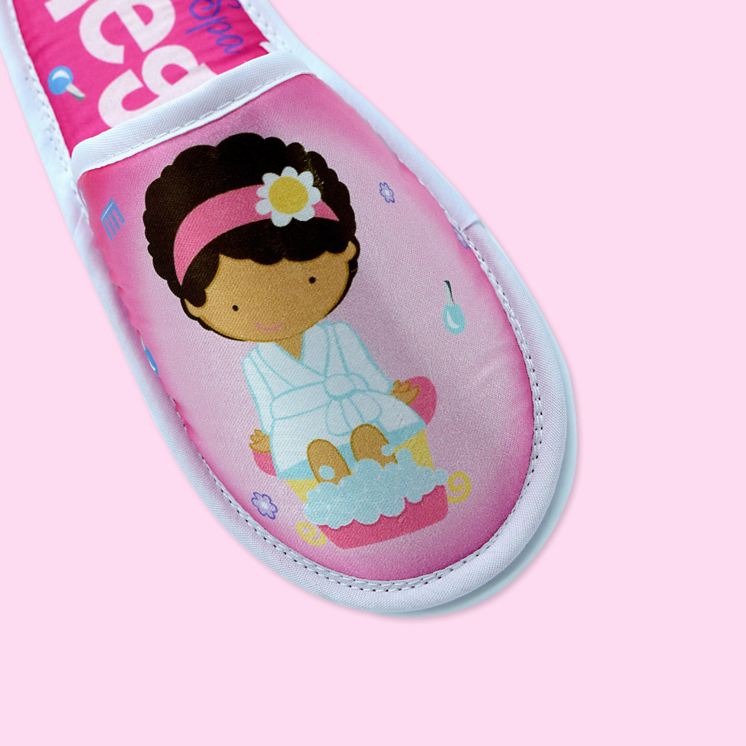 Pantuflas infantil fiesta spa